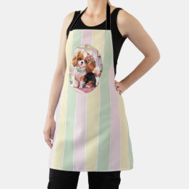 Cavalier King Charles Pastel Lines Cottagecore