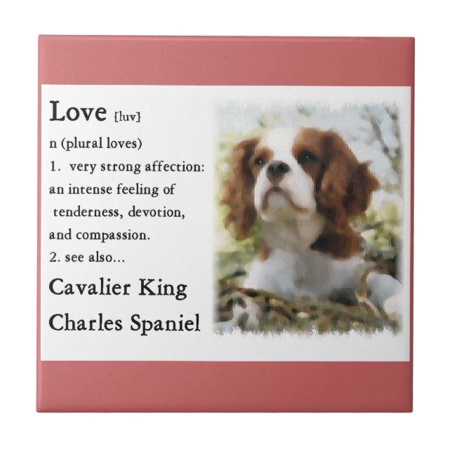 Cavalier King Charles Spaniel Art Love Is (Frente)