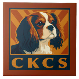 Cavalier King Charles Spaniel CKCS Retro