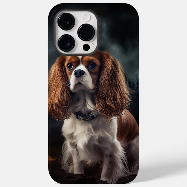 Cavalier King Charles Spaniel Halloween Scary (Verso)