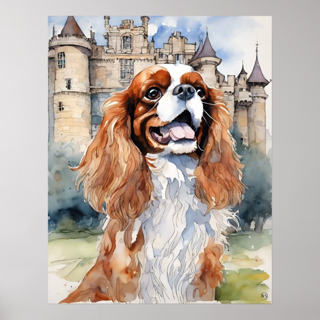 Cavalier King Charles Spaniel - Impressão de Arte  (Frente)