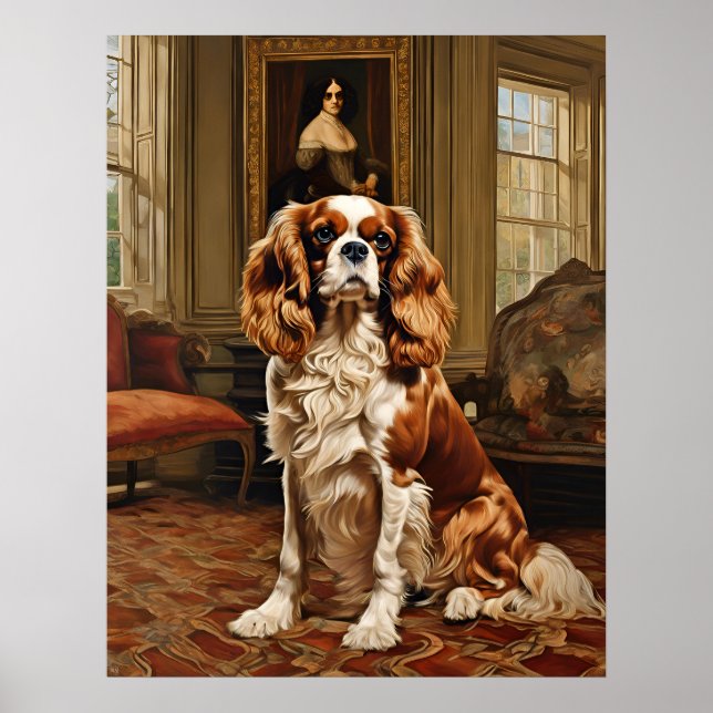 Cavalier King Charles Spaniel - Impressão de Arte  (Frente)