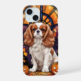Cavalier King Charles StainGlass Halloween Fall