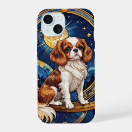 Cavalier King Charles StainGlass Sky Stars