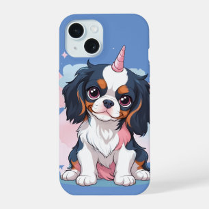 Cavalier King Charles Unicórnio Pastel