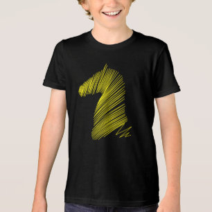 Cavalo Abstrato – Camiseta de Arte Minimalista de