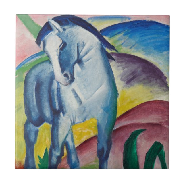 Cavalo Azul de Franz Marc, Vintage Fine Art (Frente)