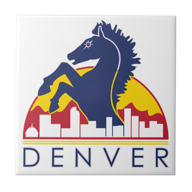 Cavalo azul Denver (Frente)