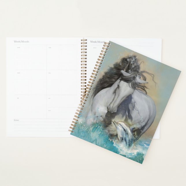 Cavalo Branco Andaluz - Calendário, Planejador (Exibição)