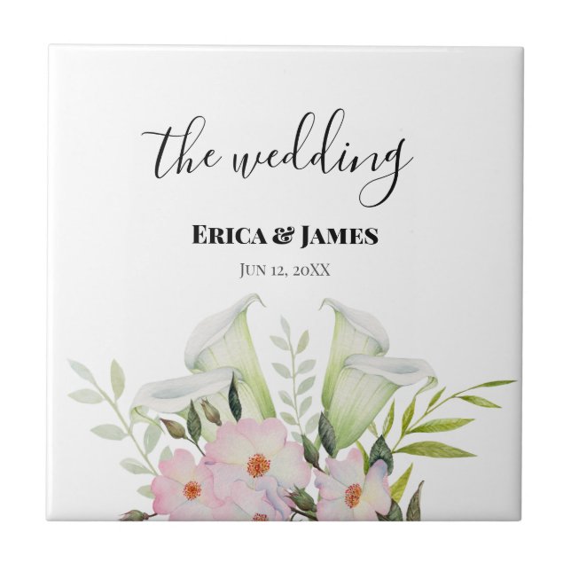 Cavalo Branco de Casamento Calla Lily Rosa Waterco (Frente)