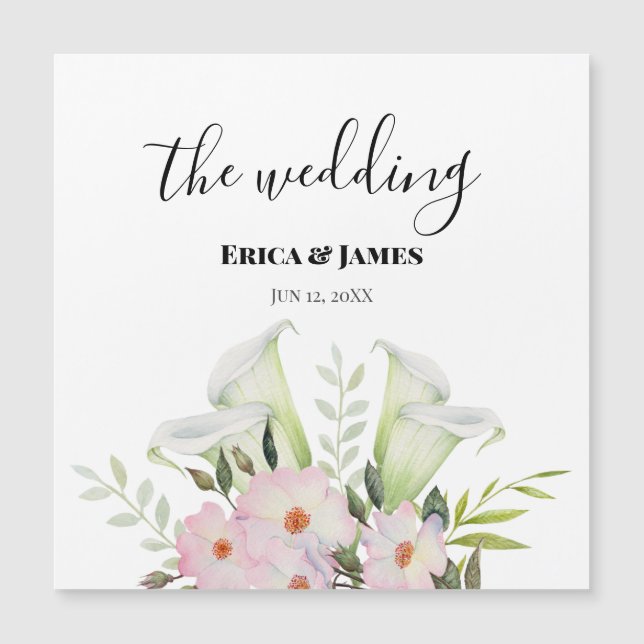 Cavalo Branco de Casamento Calla Lily Rosa Waterco (Frente)