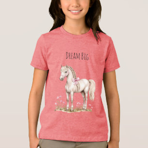 Cavalo Branco e Flores