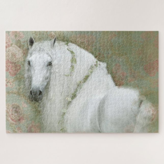 Cavalo Branco - Quebra-cabeça (Horizontal)