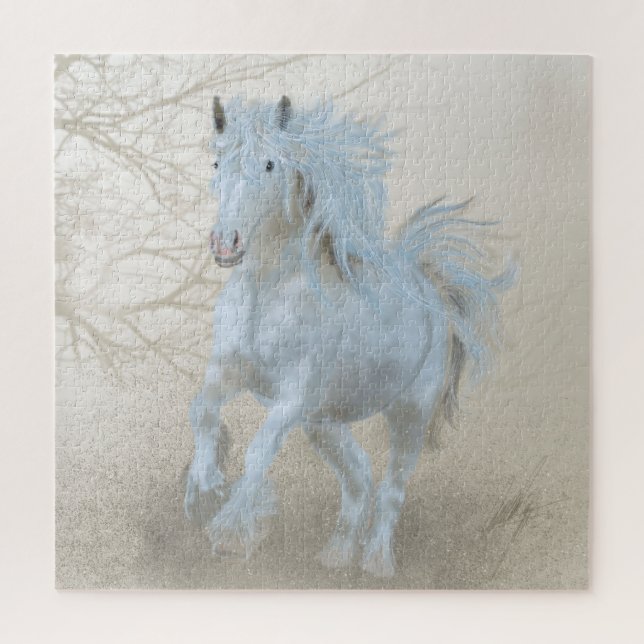 Cavalo Branco - Quebra-cabeça (Vertical)