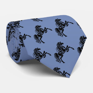 Cavalo Broncos Mustangs Mascot Em Qualquer Gravata