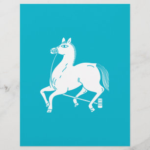 Cavalo campeão amarrado