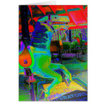 [Cavalo Carrossel] Colorida - Qualquer Cartão Ocas