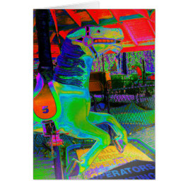 [Cavalo Carrossel] Colorida - Qualquer Cartão Ocas