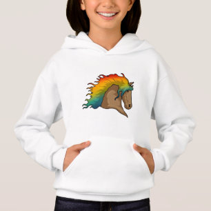 Cavalo com Cabelo Arco-Íris