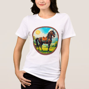 Cavalo Com Fundo Vibrante