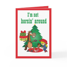 Cavalo com presentes e cartão de vaqueira de caval