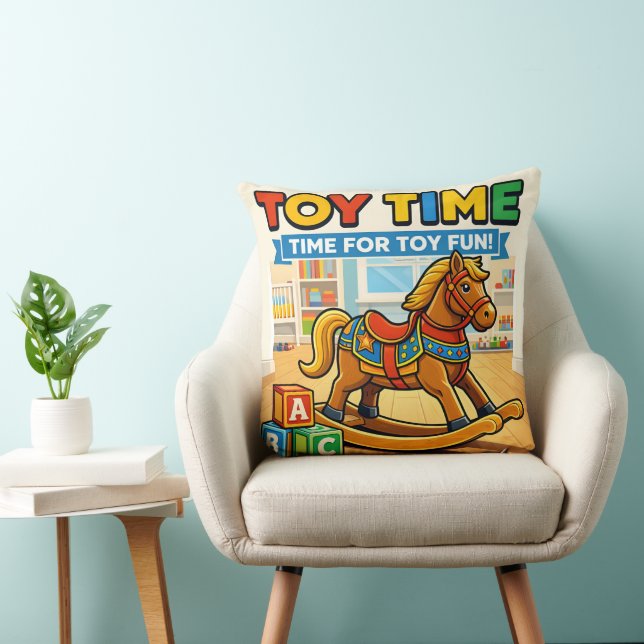 Cavalo de balanço de brinquedo Almofada de berçári (Cadeira)