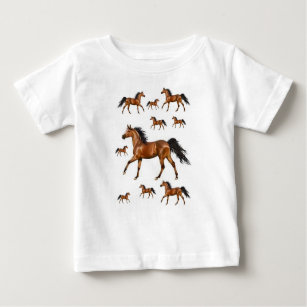 Cavalo de Camiseta de Bebê