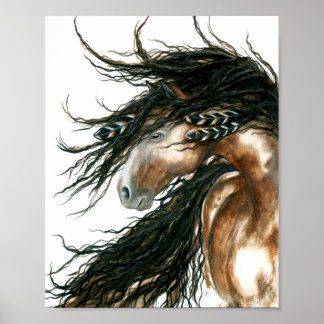 Cavalo de Canção Eólica por Bihrle Poster