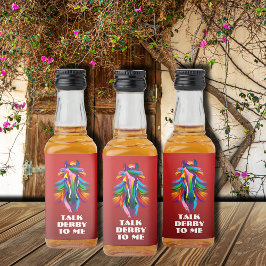 Cavalo de Corrida Colorida Fale Derby comigo Mini