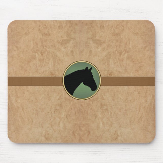 Cavalo de couro MousePad (Frente)