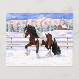Cavalo De Rascunho De Vanner Cigano Da Baía De Br