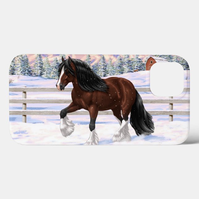 Cavalo de Rascunho de Vanner Gypsy Bay Brown em Ne (Verso (horizontal))