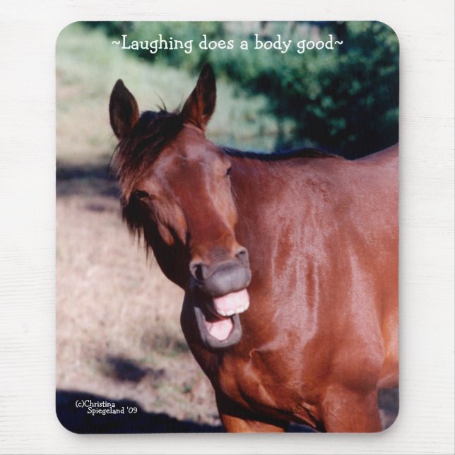 Cavalo de riso Mousepad de Standardbred (Frente)