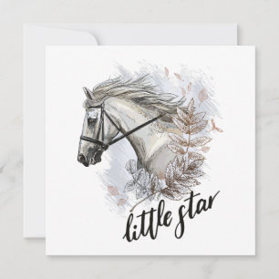 Cavalo de tração manual com travesseiro decorativo