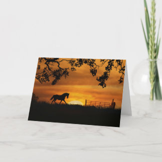 Cavalo Divertido - Feliz Cartão de Aniversário