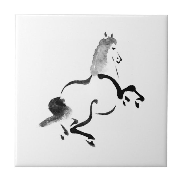 Cavalo do chinês do vintage (Frente)