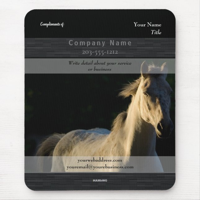 Cavalo do Mousepad do promocional- HAMbyWG (Frente)