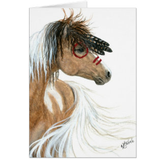 Cavalo do Pinto pelo cartão de nota do cumprimento