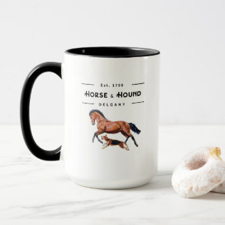 Cavalo e caneca de Delgany do cão
