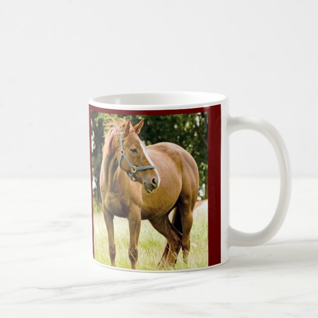 Cavalo (égua) na caneca do campo (Direita)