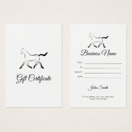 Cavalo elegante a preto