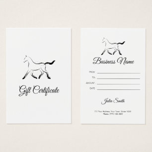 Cavalo elegante a preto