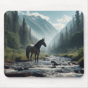 Cavalo Em Stream Mousepad