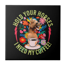 Cavalo Engraçado Humor de Amante de Café