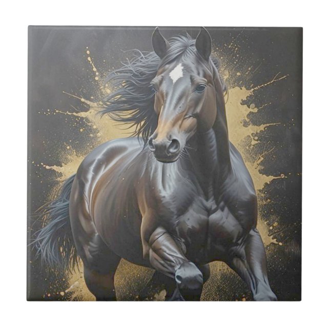 cavalo escuro descolado (Frente)