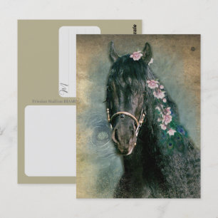 Cavalo Frísio - Cartão Postal