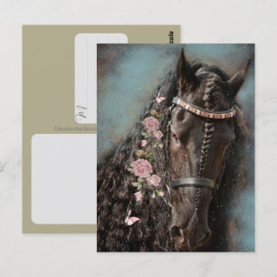 Cavalo Frísio - Cartão Postal