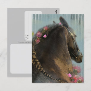 Cavalo Frísio - Cartão Postal