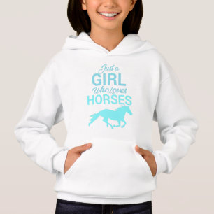 Cavalo Galope Uma Garota Que Ama Cavalos