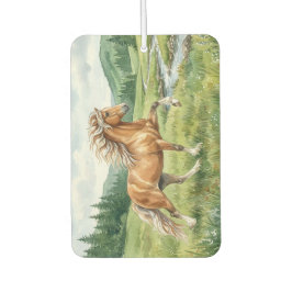 Cavalo islandês Elska aquarela paisagem